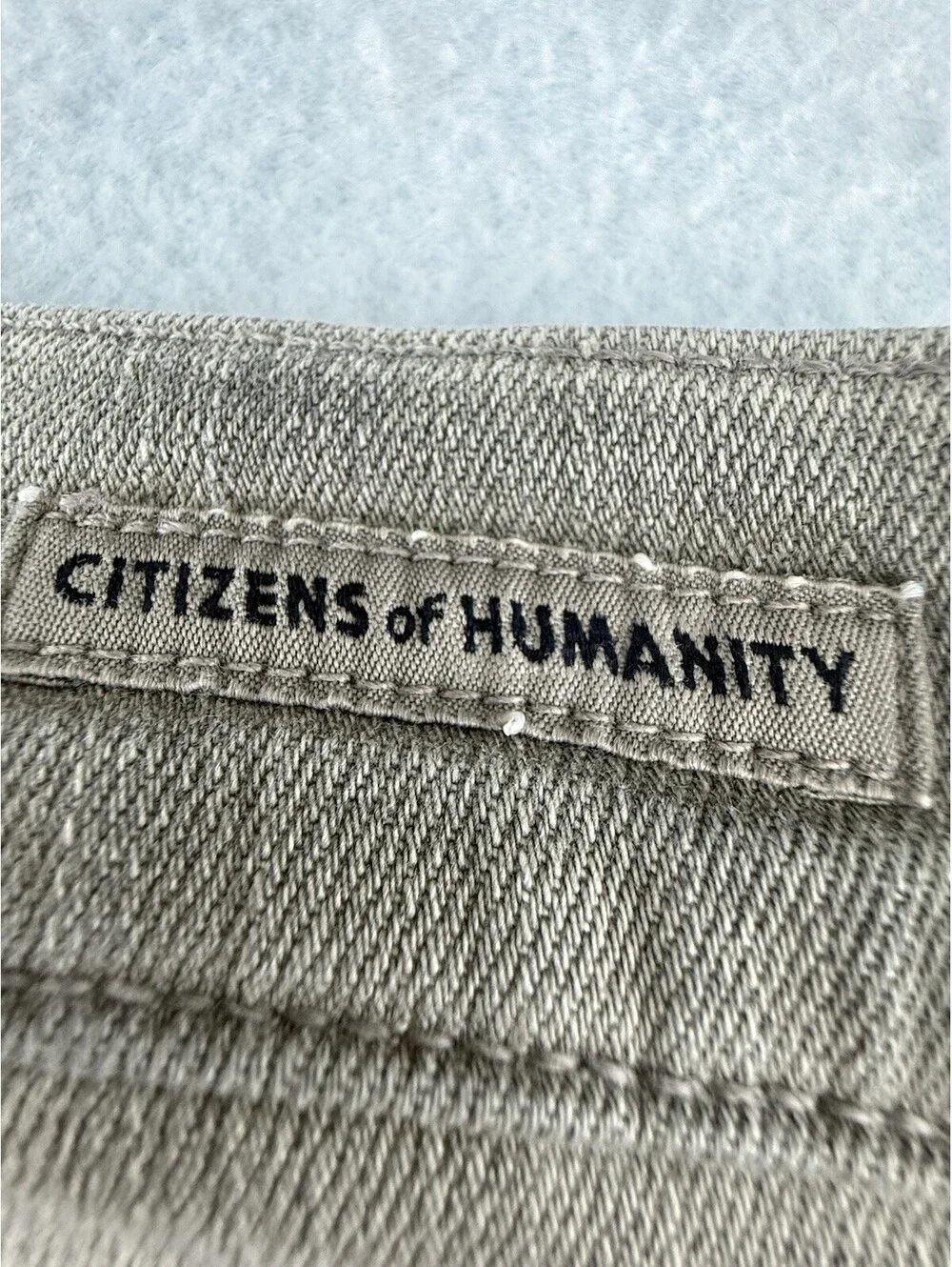 Citizens of Humanity Gray Low-Rise Skinny Stretch Jeans, 5-Pocket